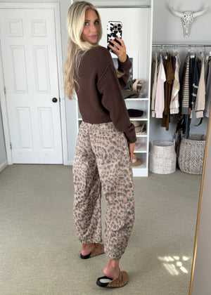 Cheetah Girl Barrel Jeans