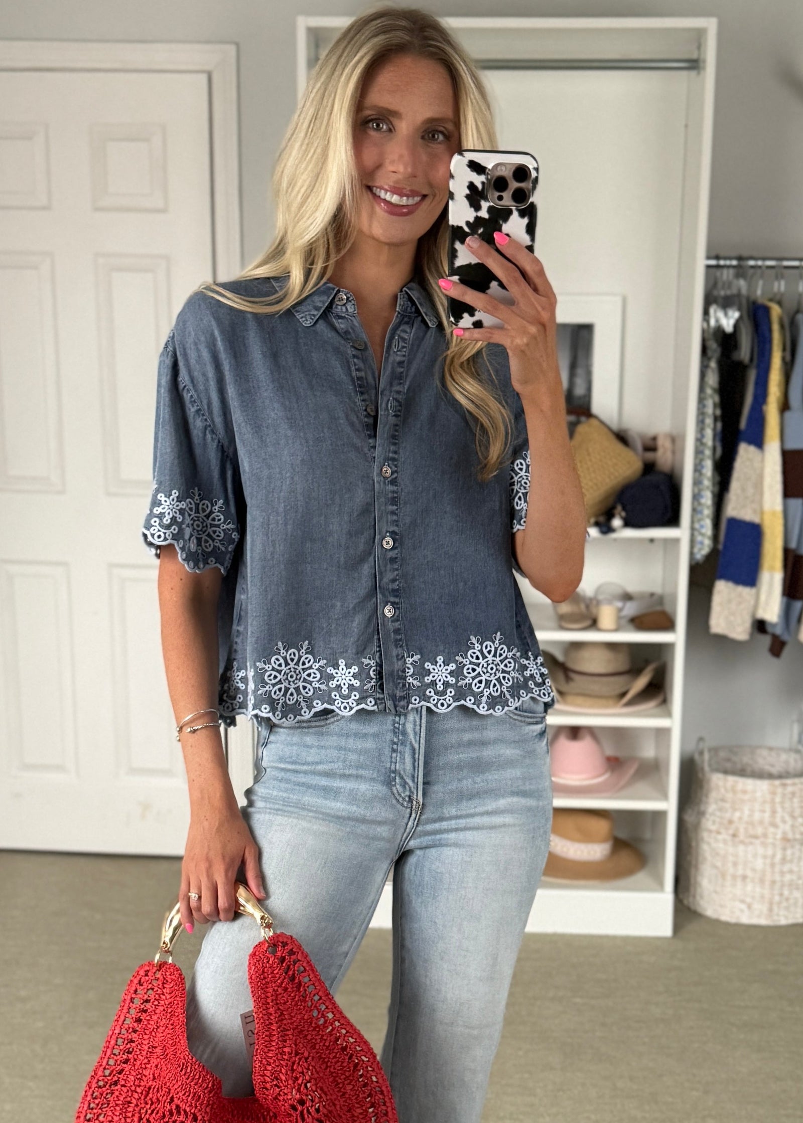 Skylar Top Chambray