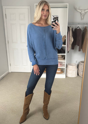 Quincy waffle knit