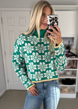 The Wren Sweater Green