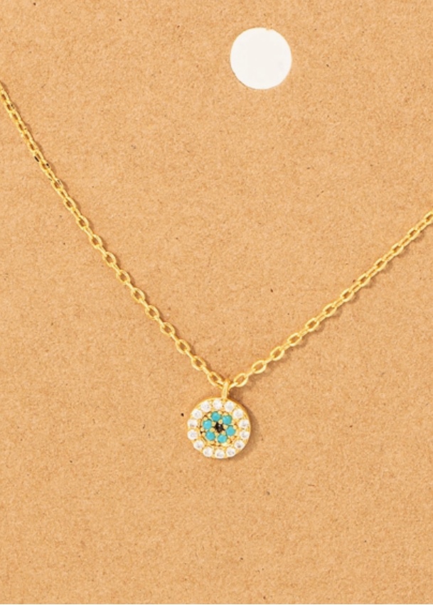 positivity necklace gold
