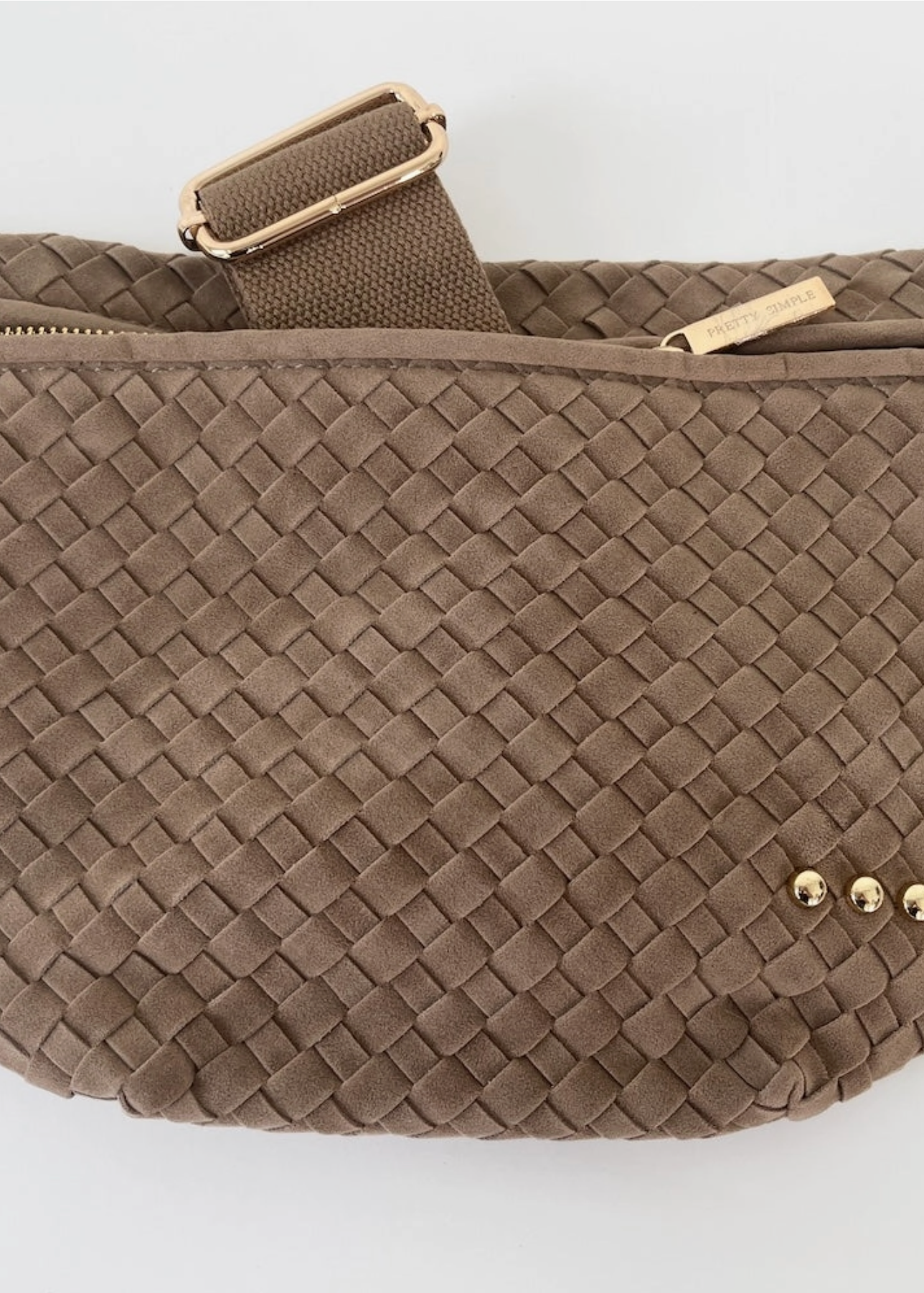 Westerly Crossbody Taupe Suede