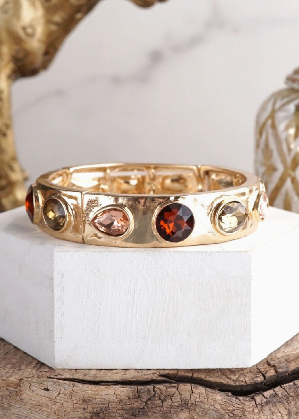 Crystal Bangle Brown