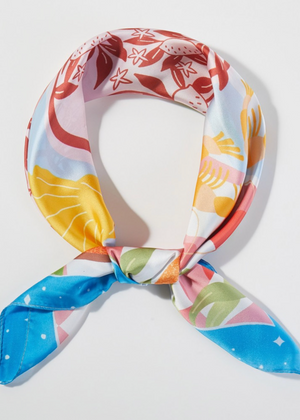 Lindy Scarf Blue Sea