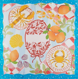 Lindy Scarf Blue Sea