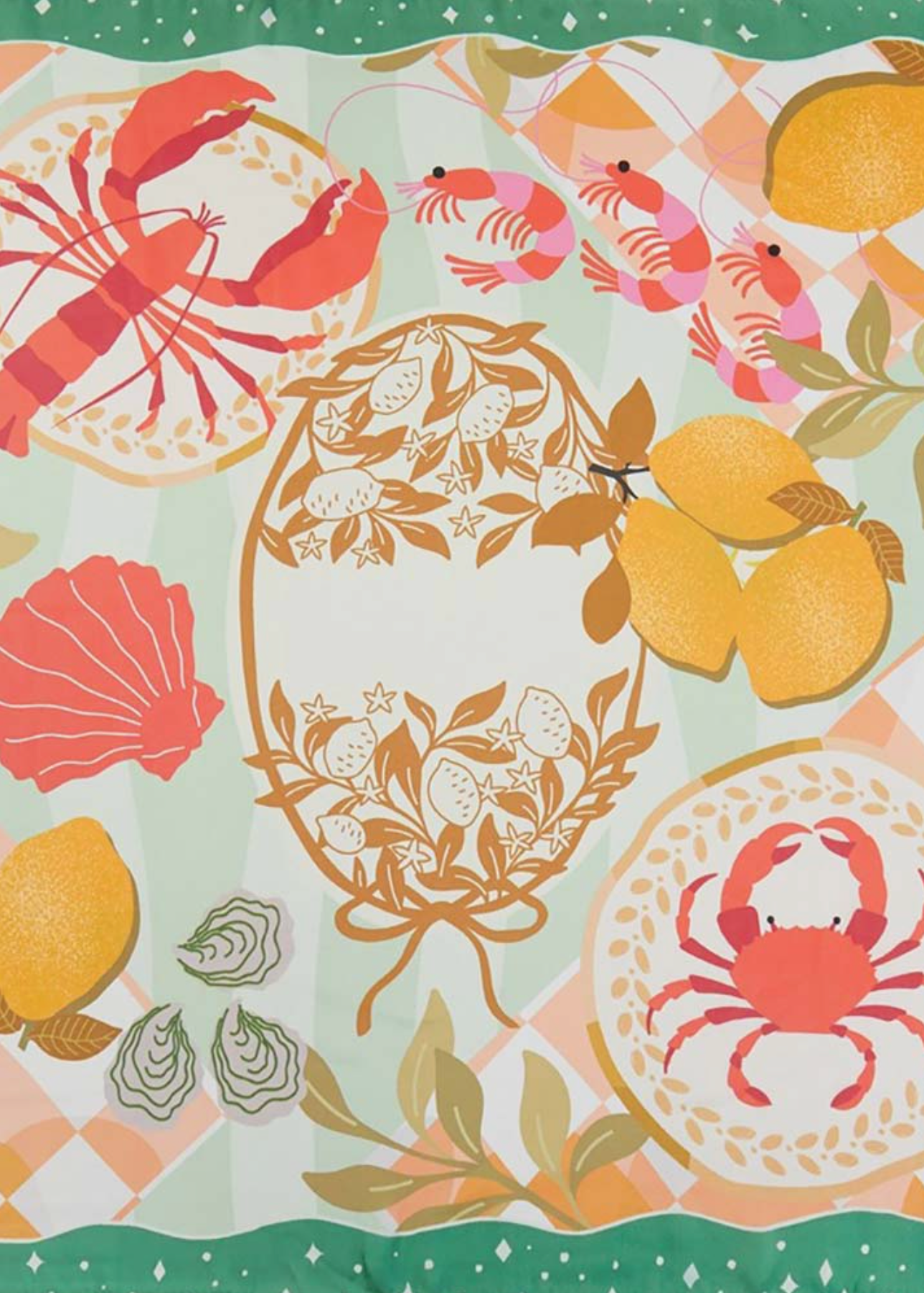 Lindy Scarf Green Sea