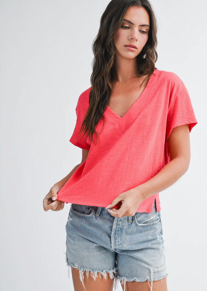 Chloe Tee Coral
