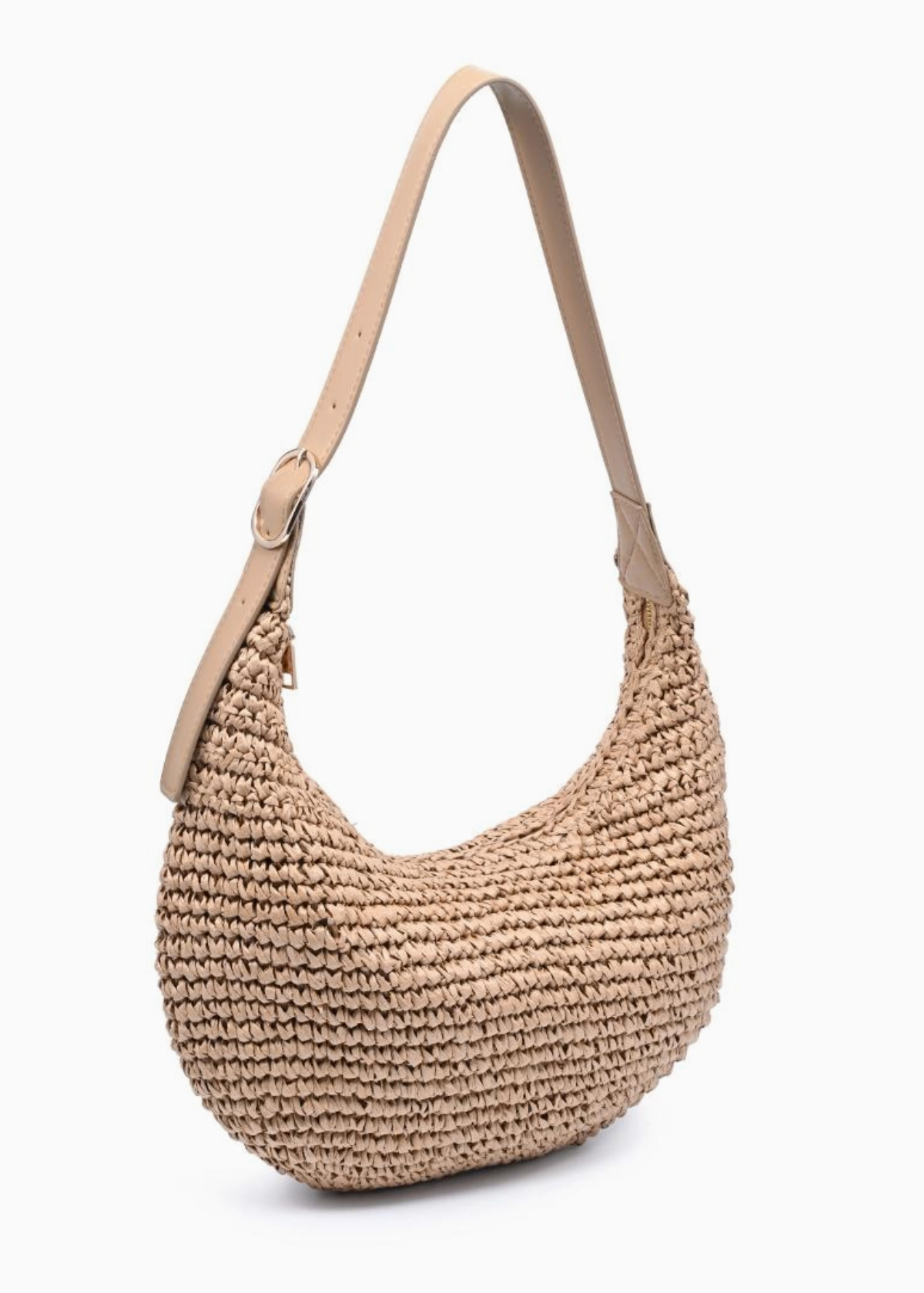 Natural woven Hobo