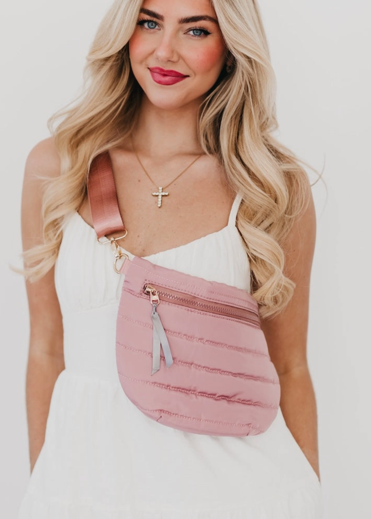 The Puff Crossbody Pink