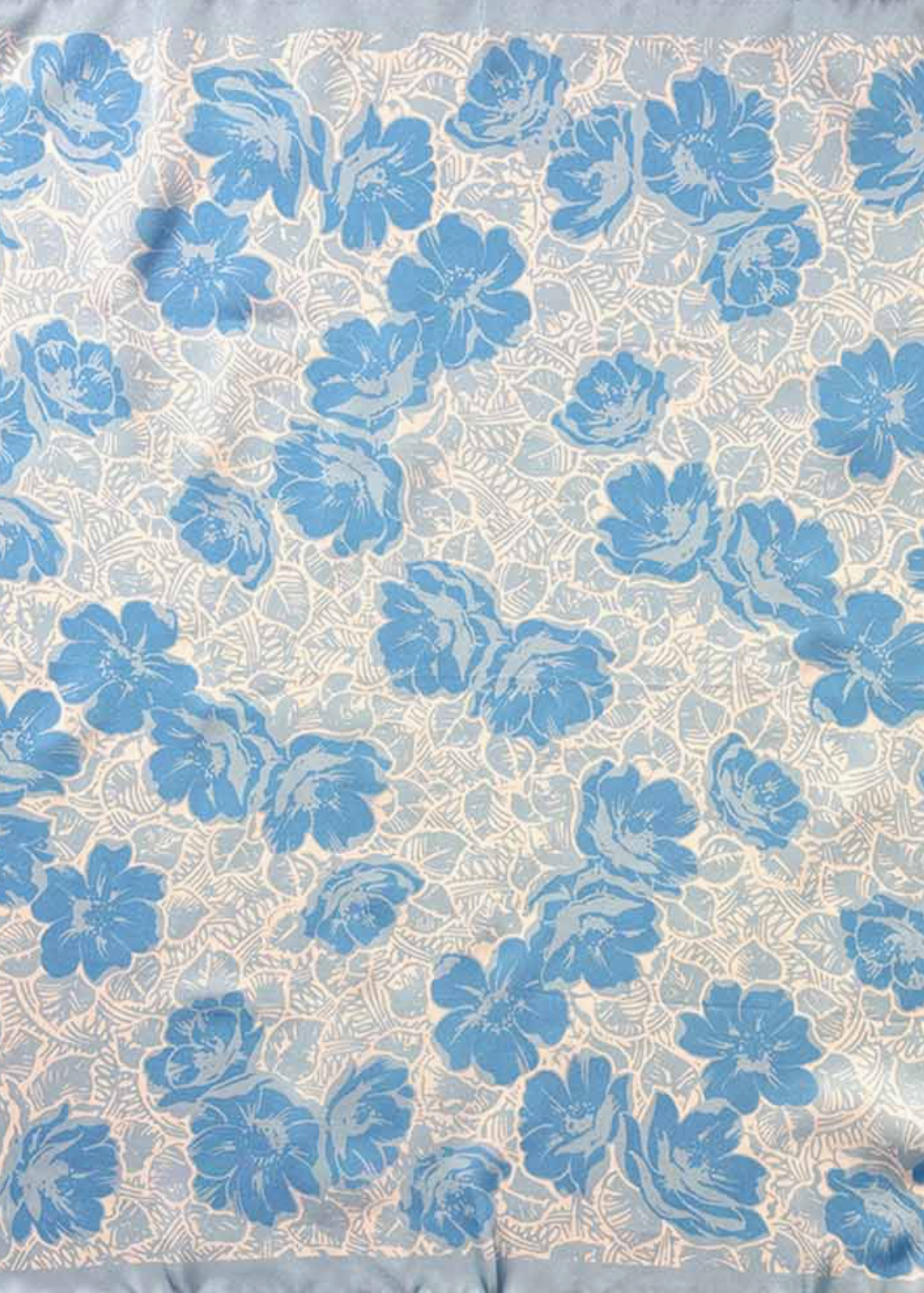 Lindy Scarf Blue Floral