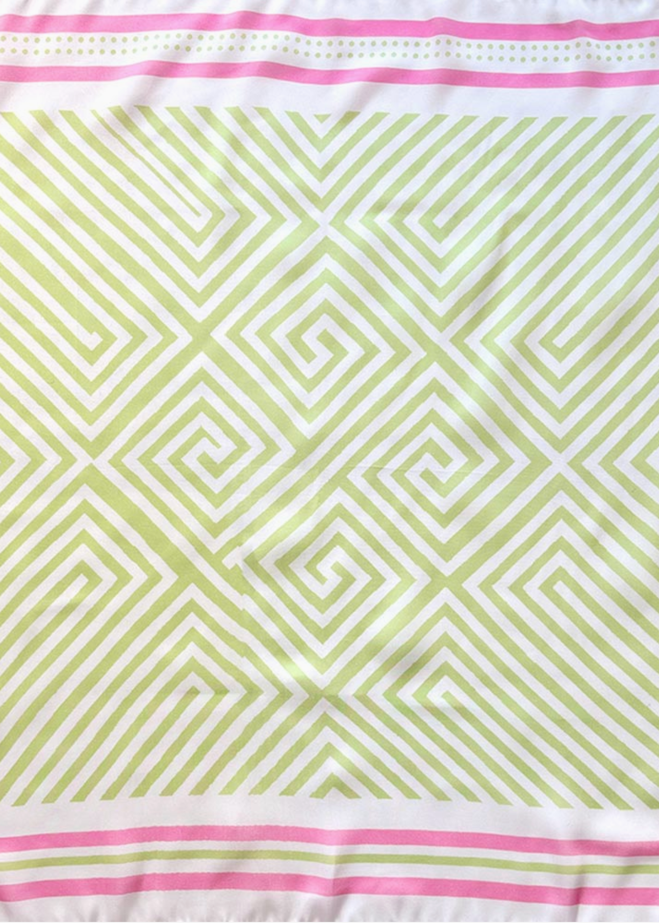 Lindy Scarf green geo