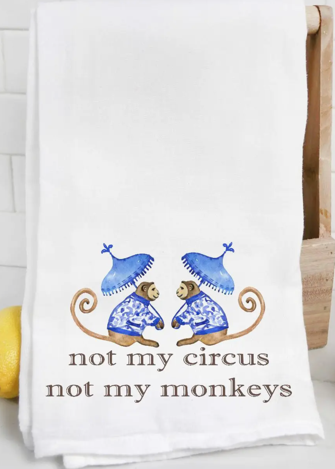 Blue Monkey Towel