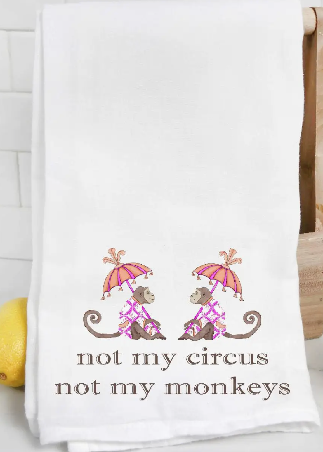 Pink Monkey Towel