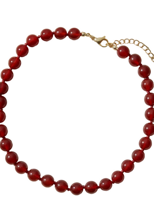 Ramona Necklace Fiery Agate