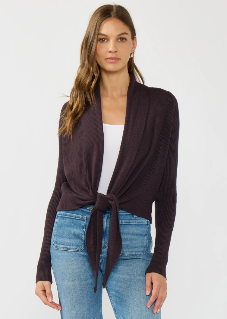 Brady Cardigan Eggplant