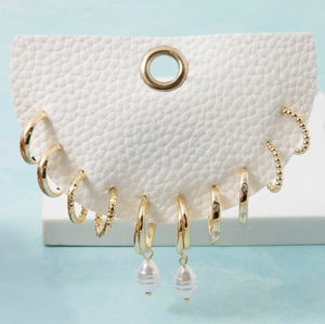 Pearl Hoop Set