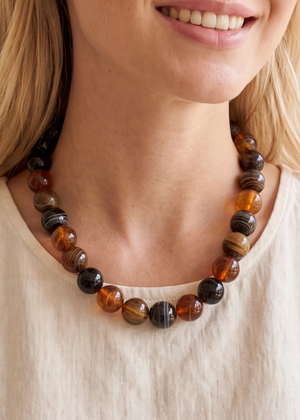 Ramona Necklace Brown