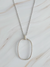 Oval Necklace Silver