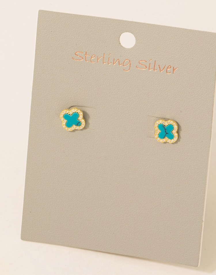 Fields Earrings Turquoise