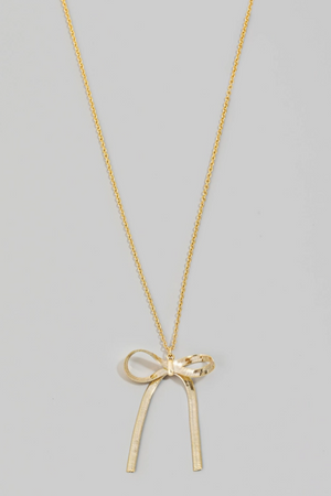 Herringbone Bow Necklace