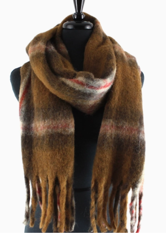 Brownstone Scarf Brown/Red