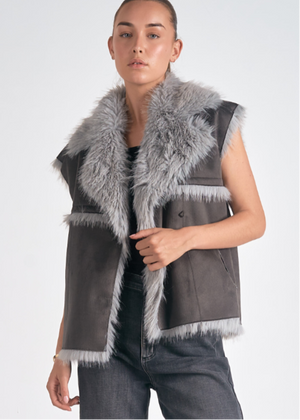 Elaine Vest Charcoal