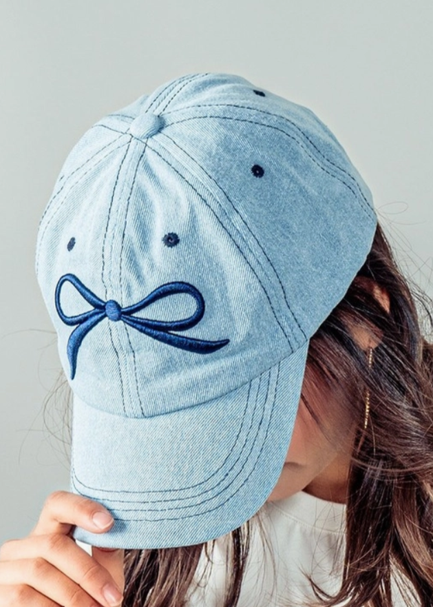Becky Bow Cap Blue