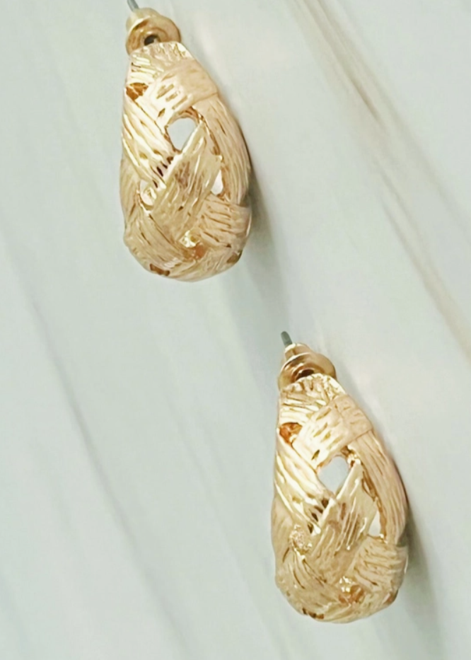 Basket Weave Earrings