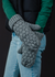 Basket Weave Mittens Grey