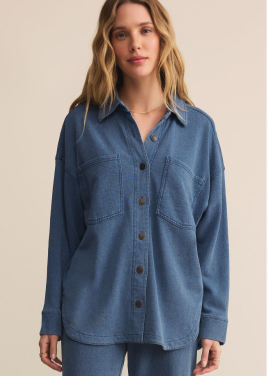 Rawlins Shacket Indigo