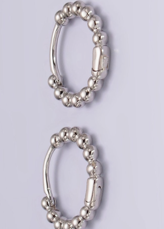 Ball Hoops Silver