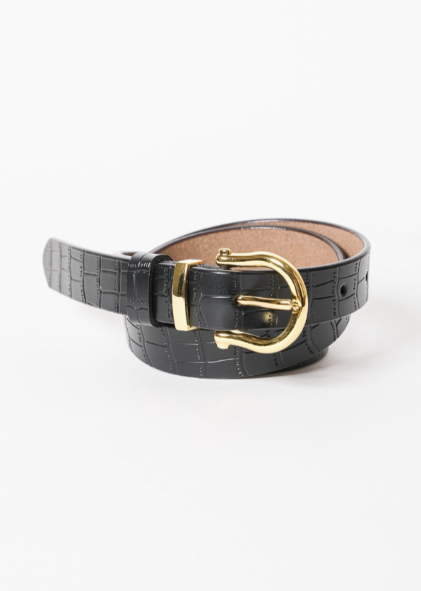 Croc Belt Black