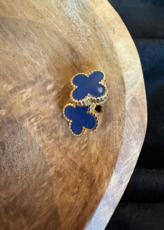 Clover Studs Navy