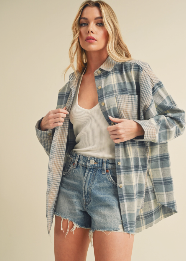 Chipper Flannel Sky