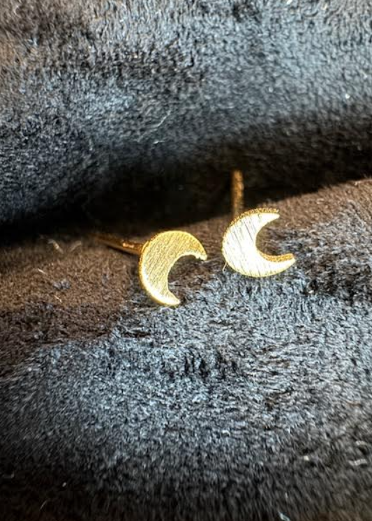 Gold Moon Earrings