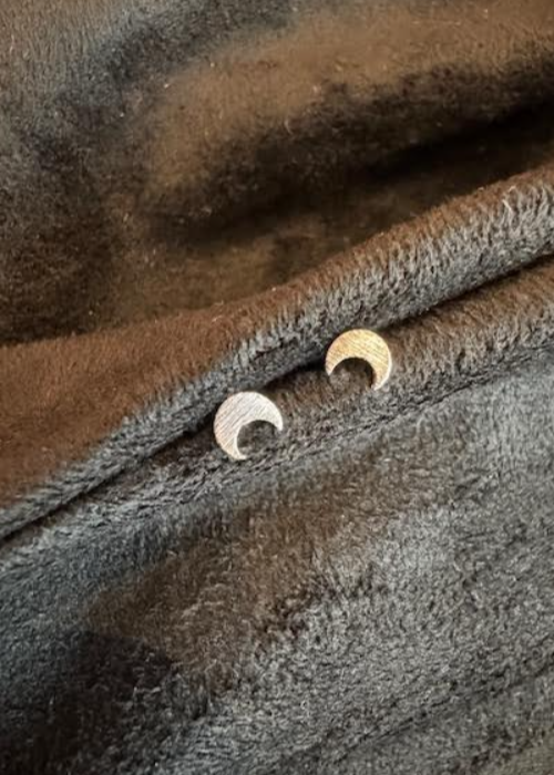 Silver Moon Earrings