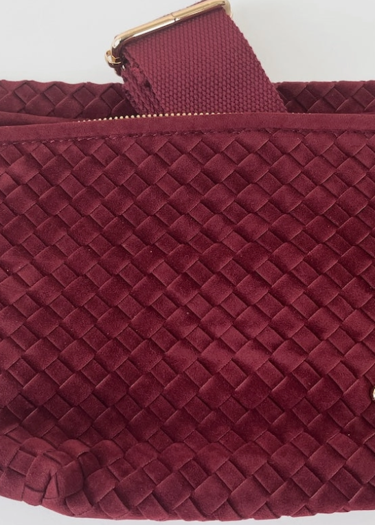 Westerly Crossbody Burgundy Suede