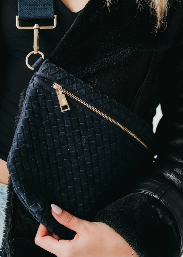 Westerly Crossbody Navy Suede