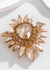 Rhinestone Brooch Gold