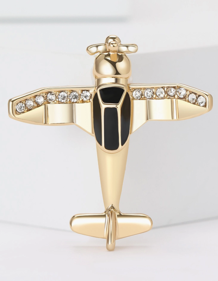 Airplane Brooch