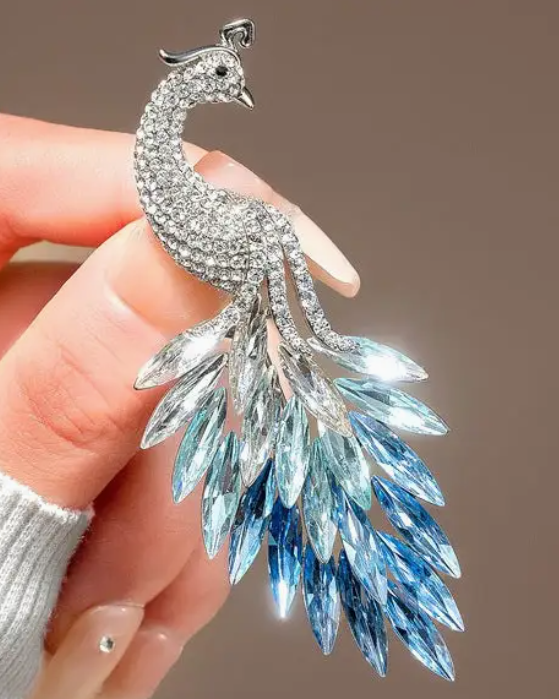 Peacock Brooch
