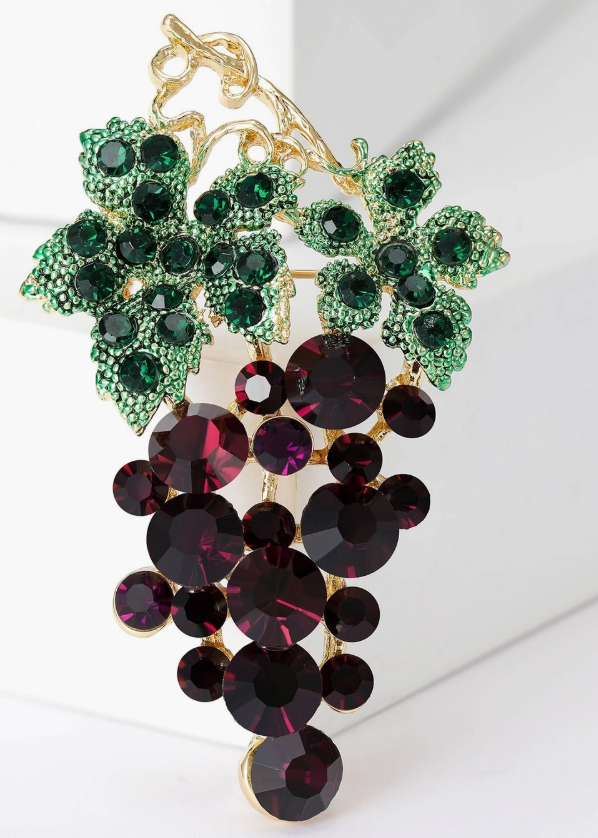 Grapes Brooch