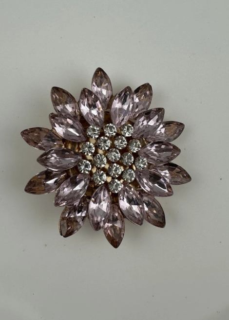 Chrysanthemum Brooch Pink