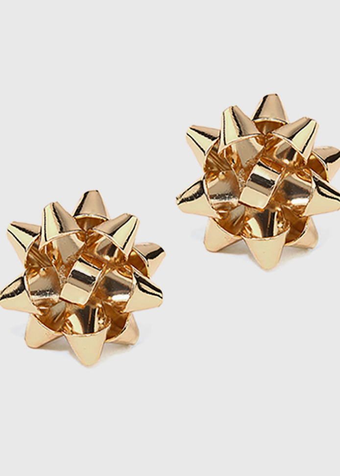 Little Bow Studs Gold