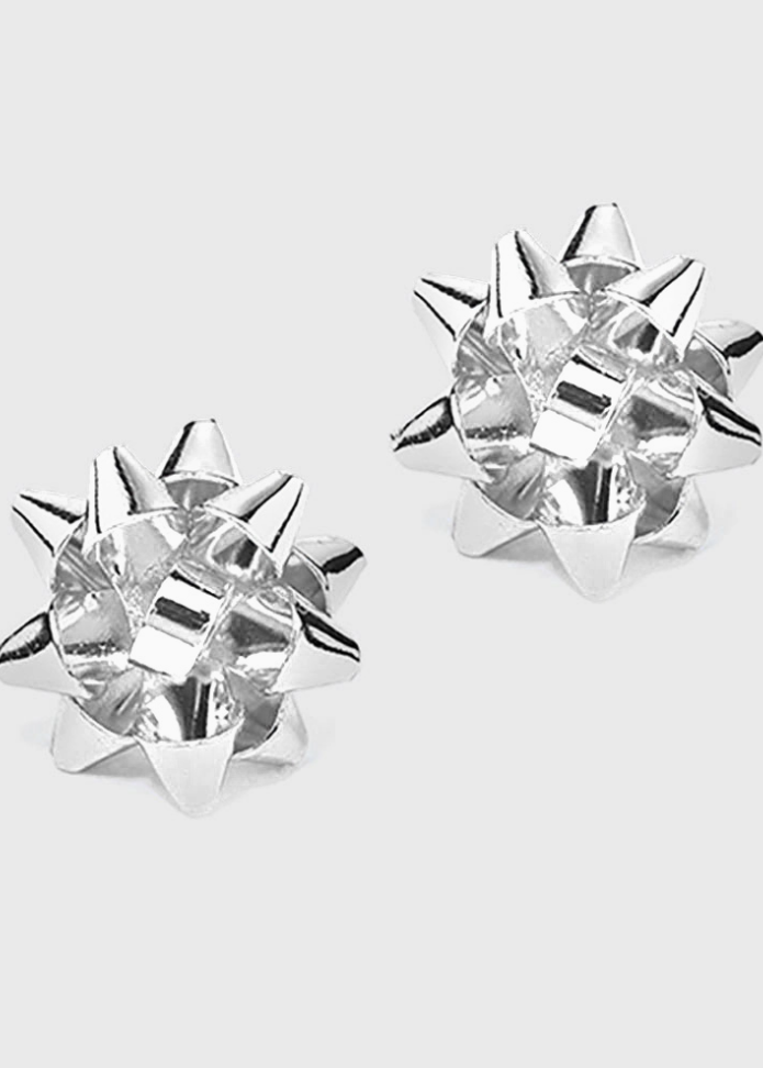 Little Bow Studs Silver