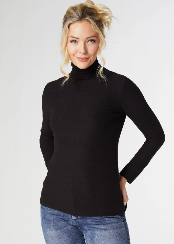 Long Line Turtleneck Black