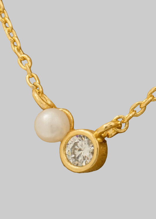 Minnie Pearl Necklace Gold