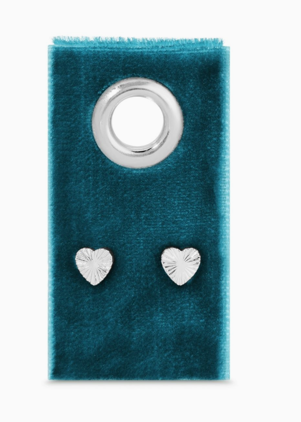 Heart earrings silver