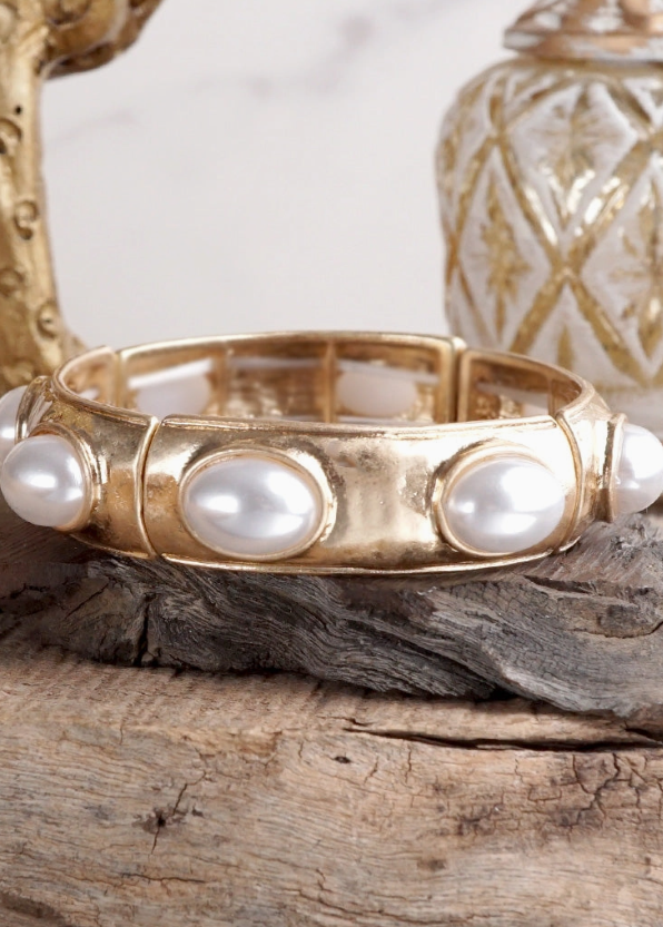 Pearl Bangle White