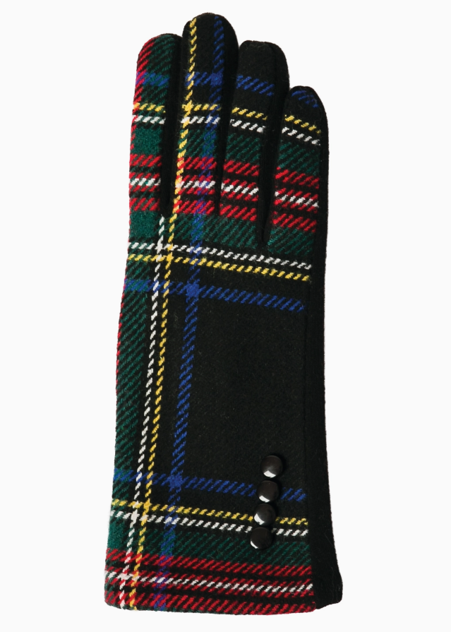 Tartan Glove Black